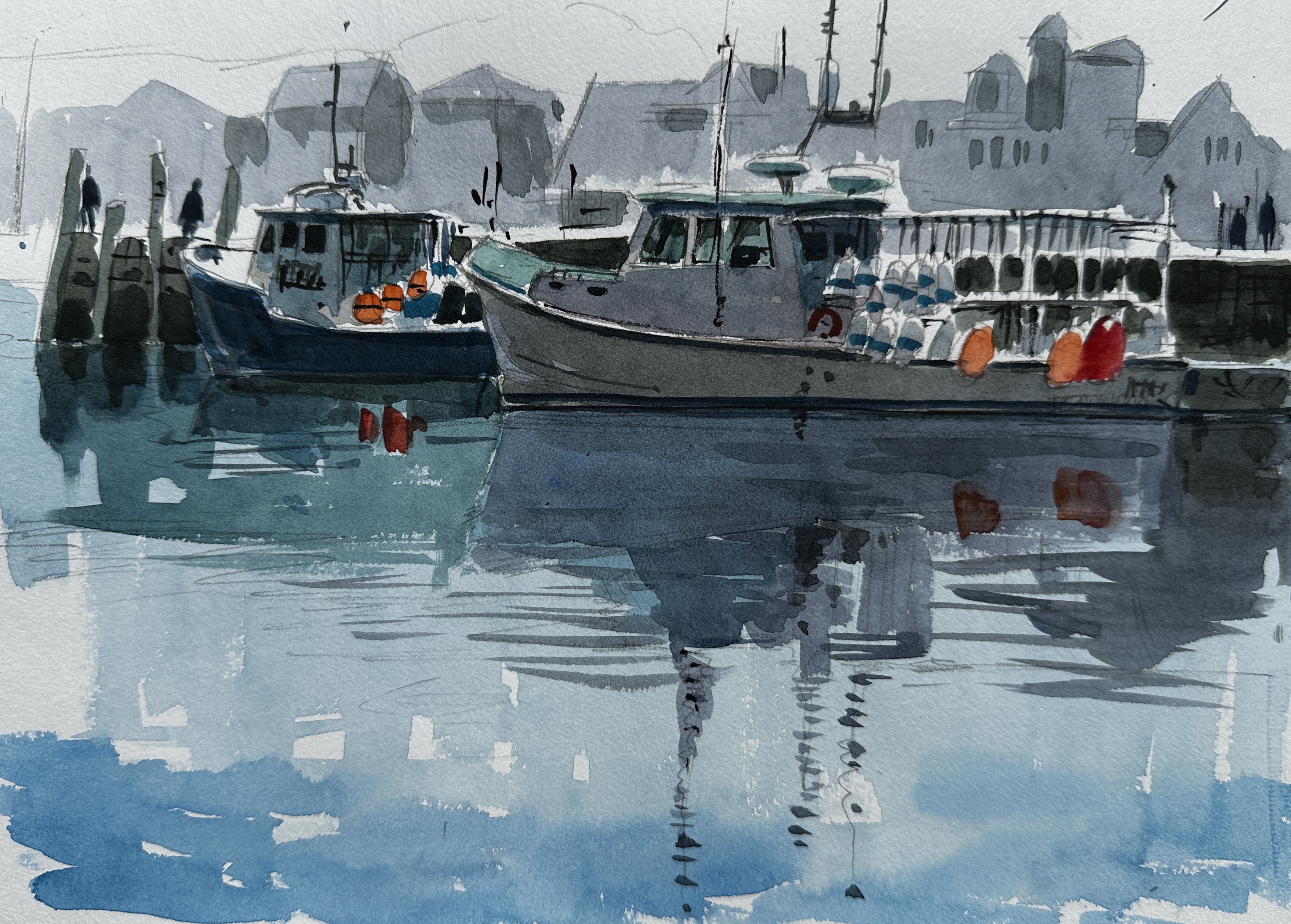 Cripple Cove and Rockport harbor | Shari Blaukopf's Sketchbook